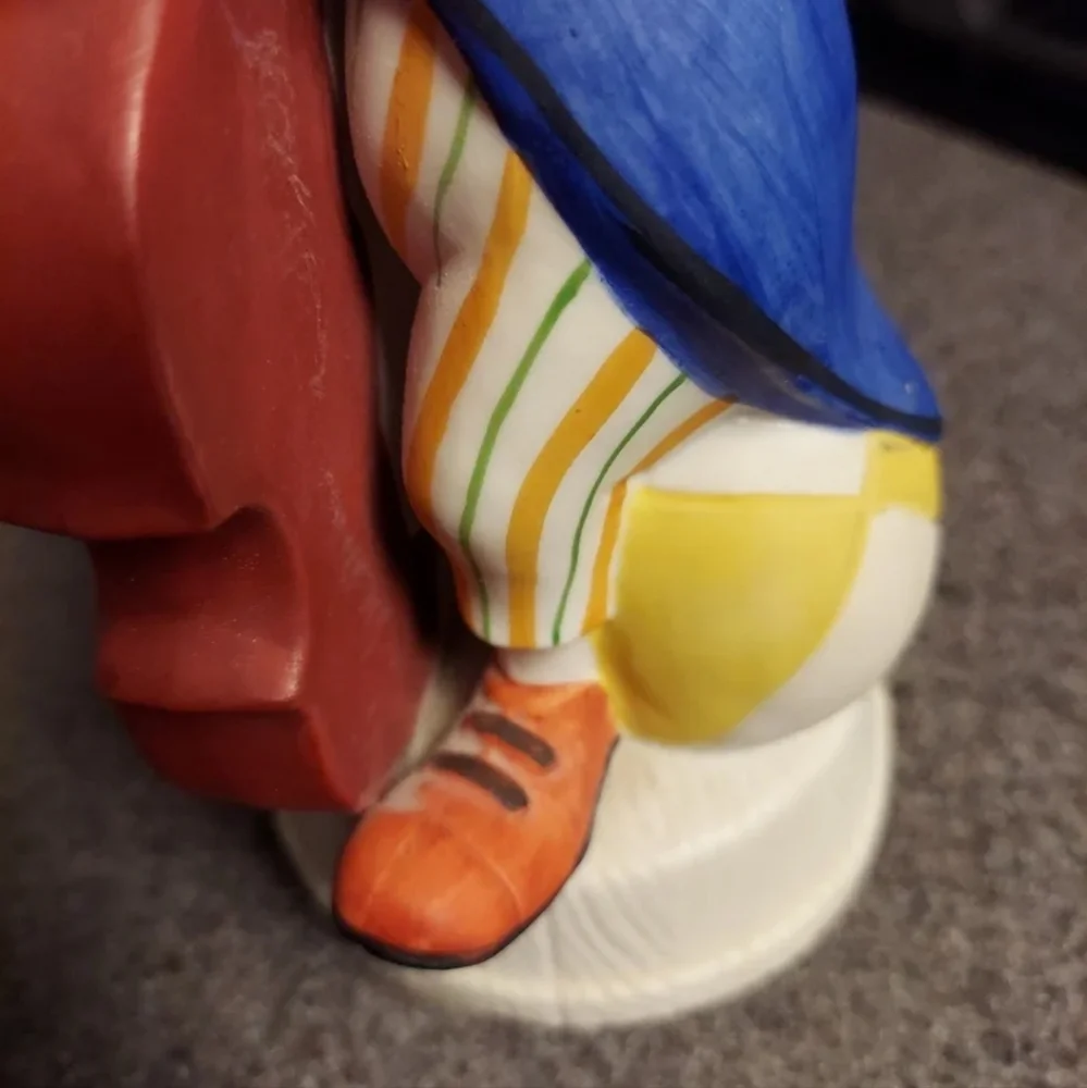 KATO KOGEI Hand Painted Bisque Porvelain Musical Clown Vintage Made in Japan EVC